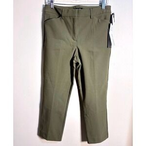 Rachel Zoe Skinny Leg Ankle Pants Olive‎ Green Womens Size 8 Stretch NWT